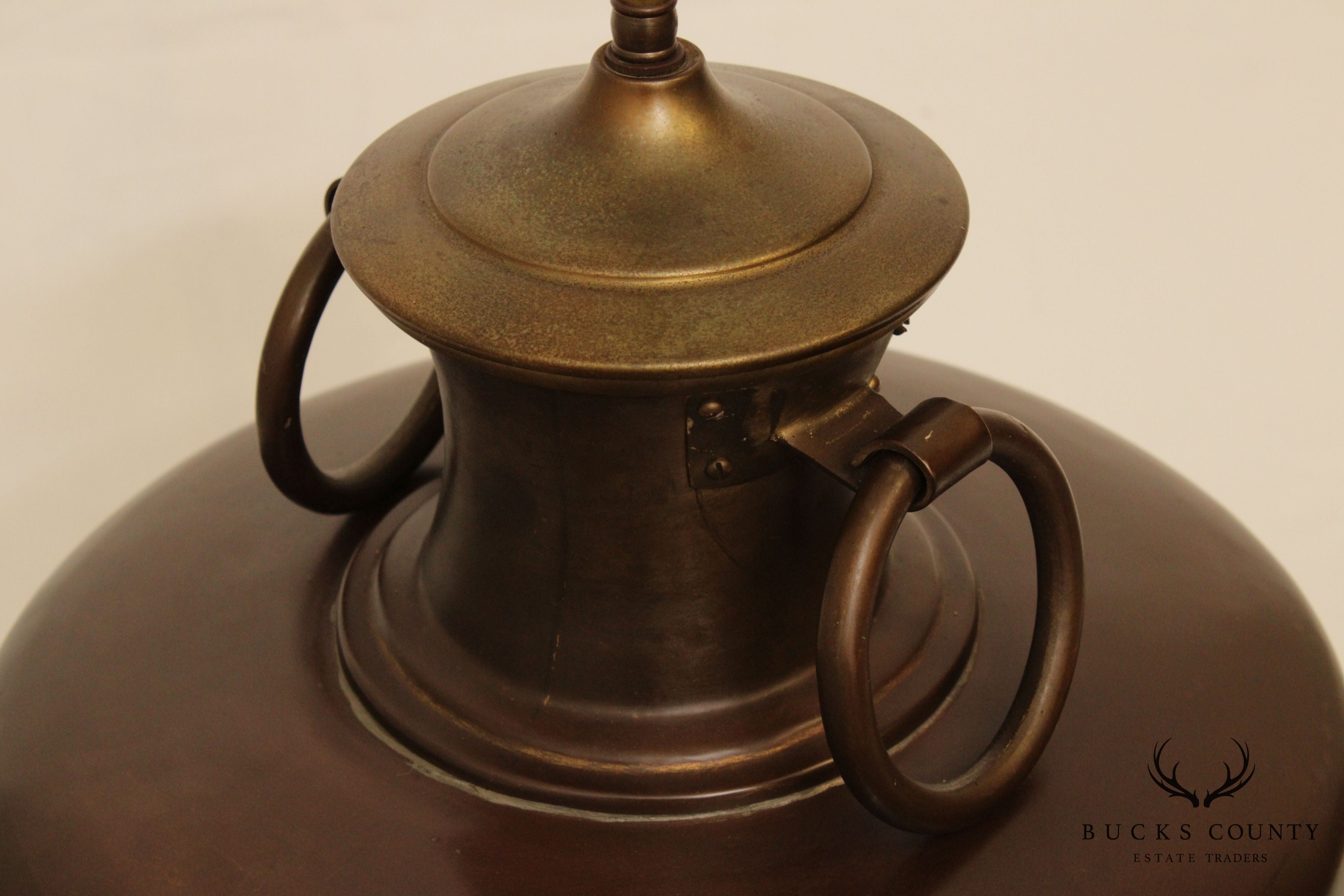 Vintage Brass Jug Table Lamp