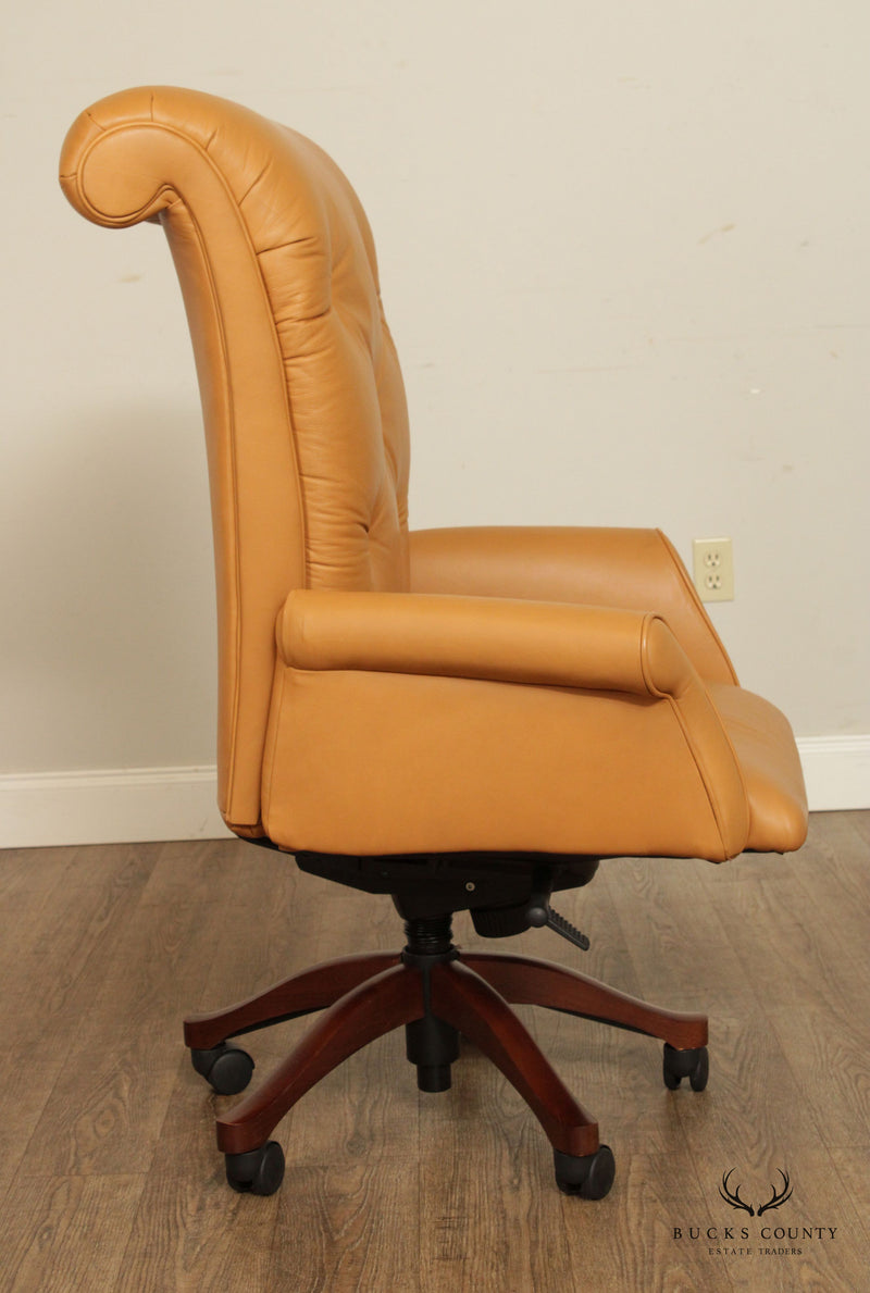 Leathercraft Tufted Leather Executive Office Armchair (H)