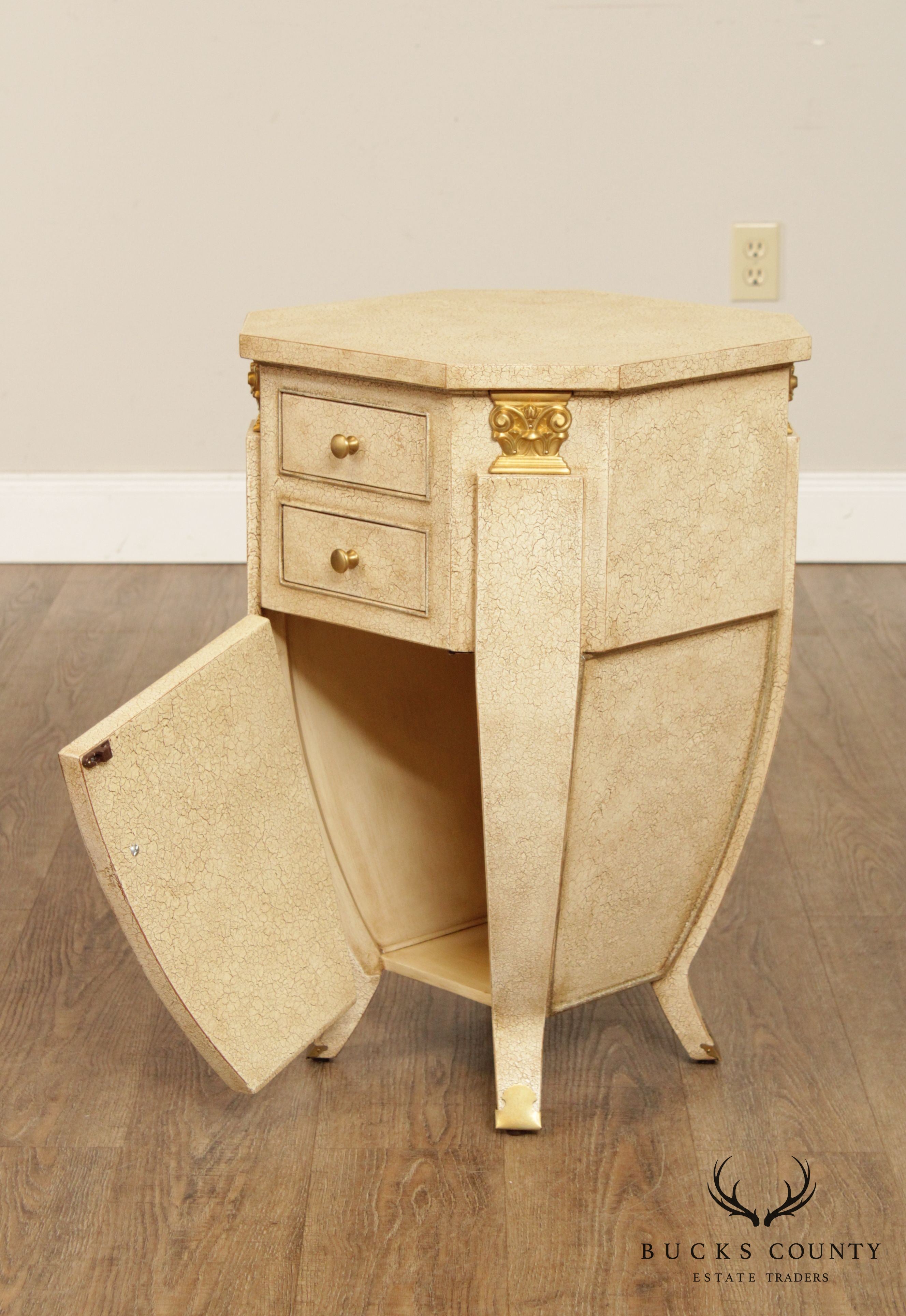 William Switzer Art Deco Style Bombe Nightstand