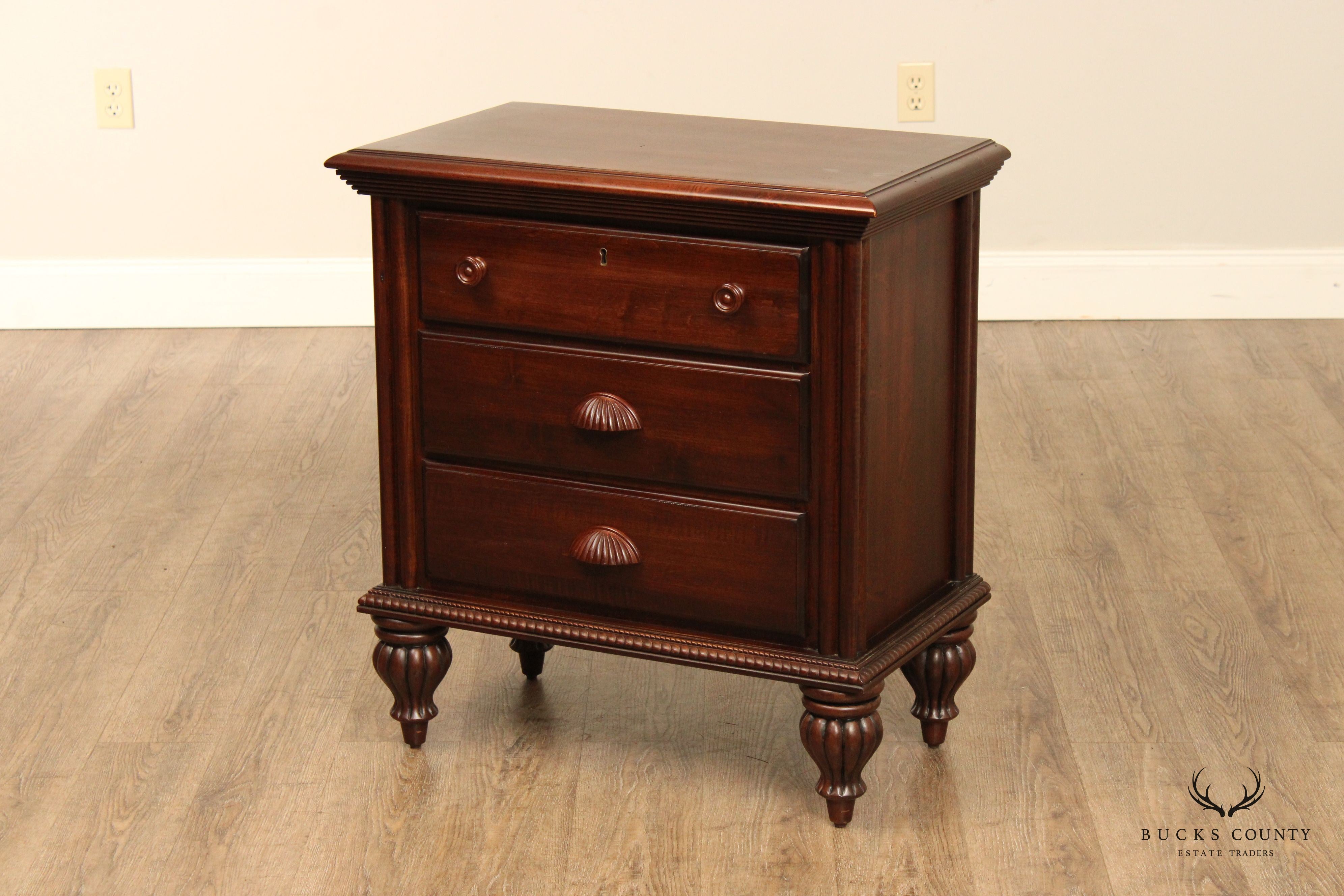 Kincaid Solid Wood Three-Drawer Chest Nightstand