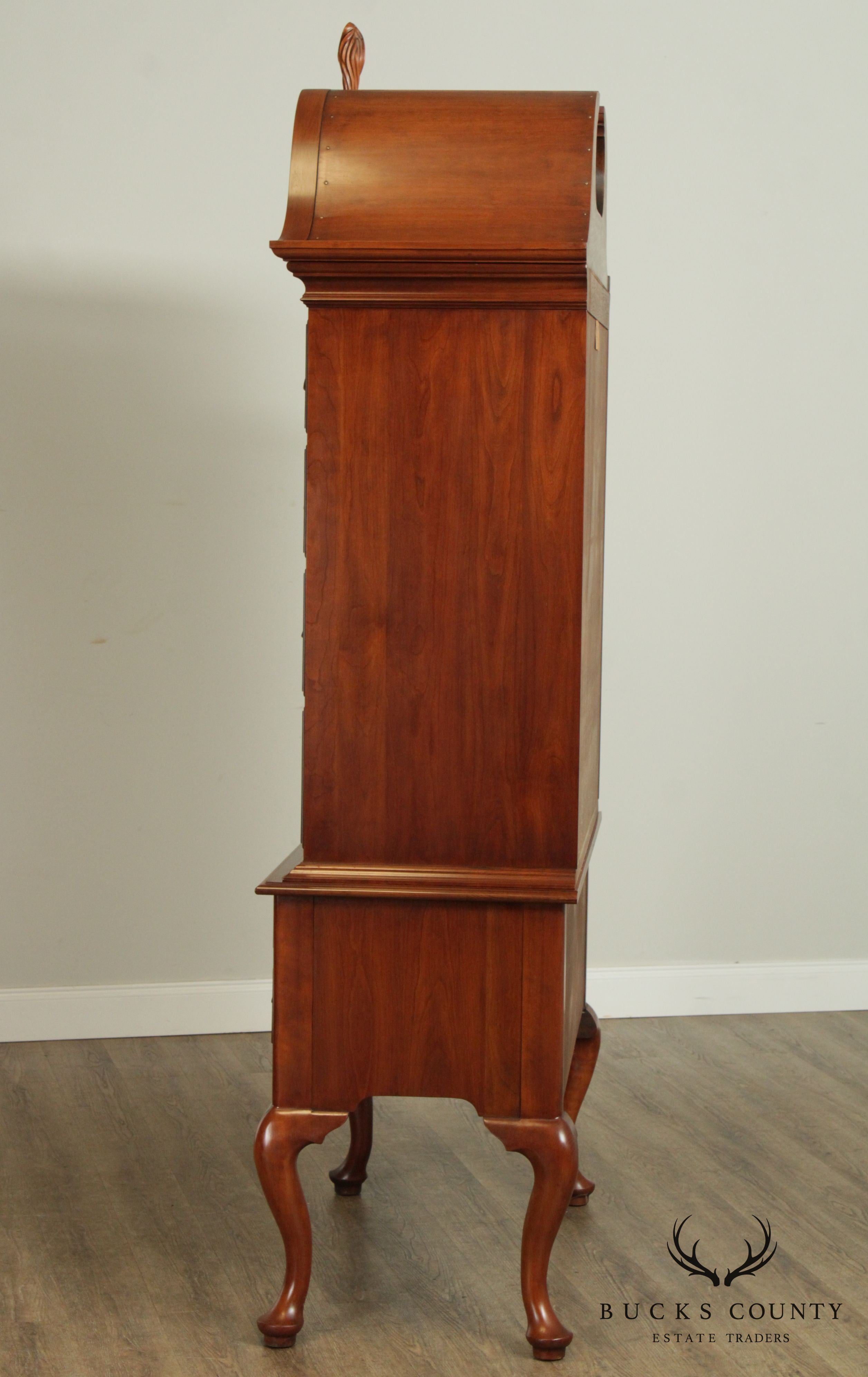 Henkel Harris Queen Anne Style Cherry Highboy