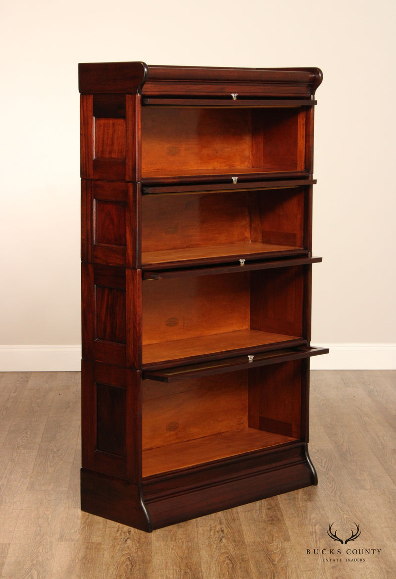 HumphreyWidman Four Stack Antique Mahogany Barrister Bookcase Bucks