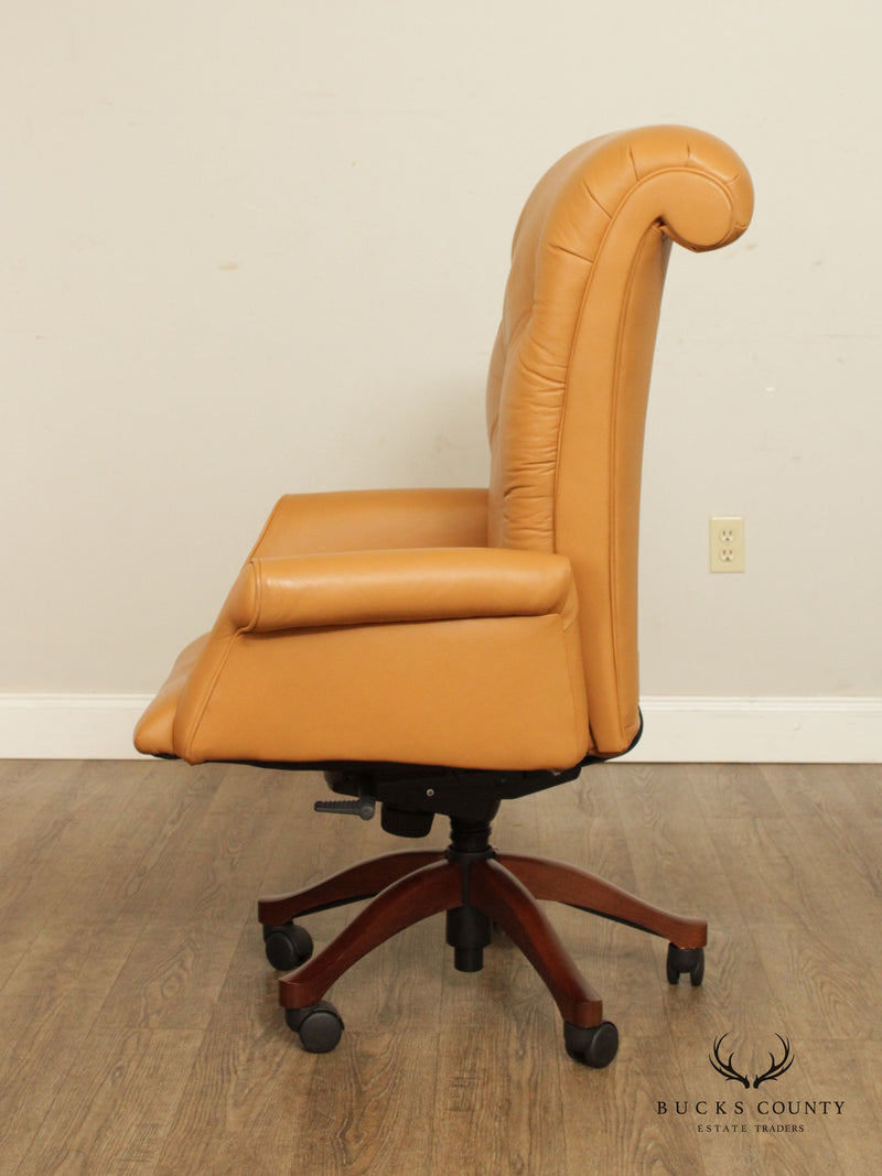 Leathercraft Tufted Leather Executive Office Armchair (K) Bucks