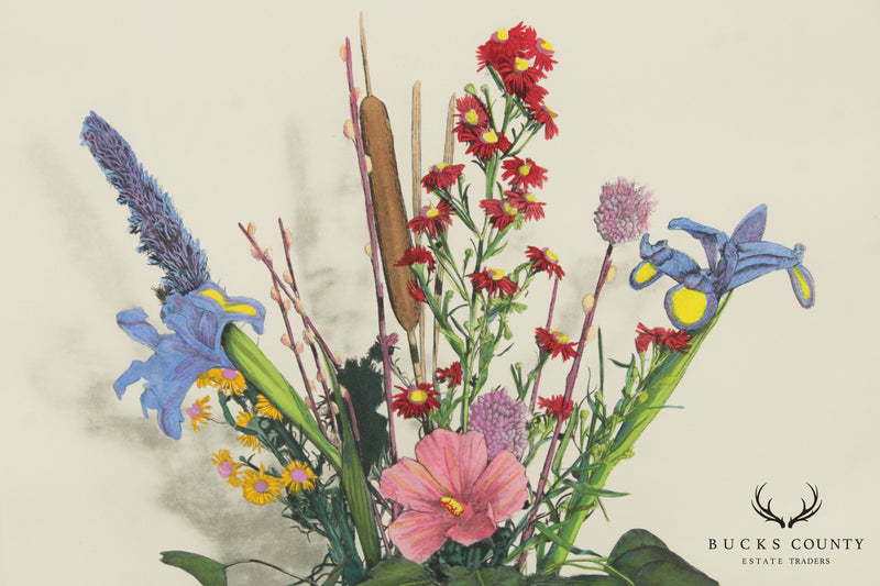 Rick Louder Milk 'Clear Vase Bouquet I' Art Print