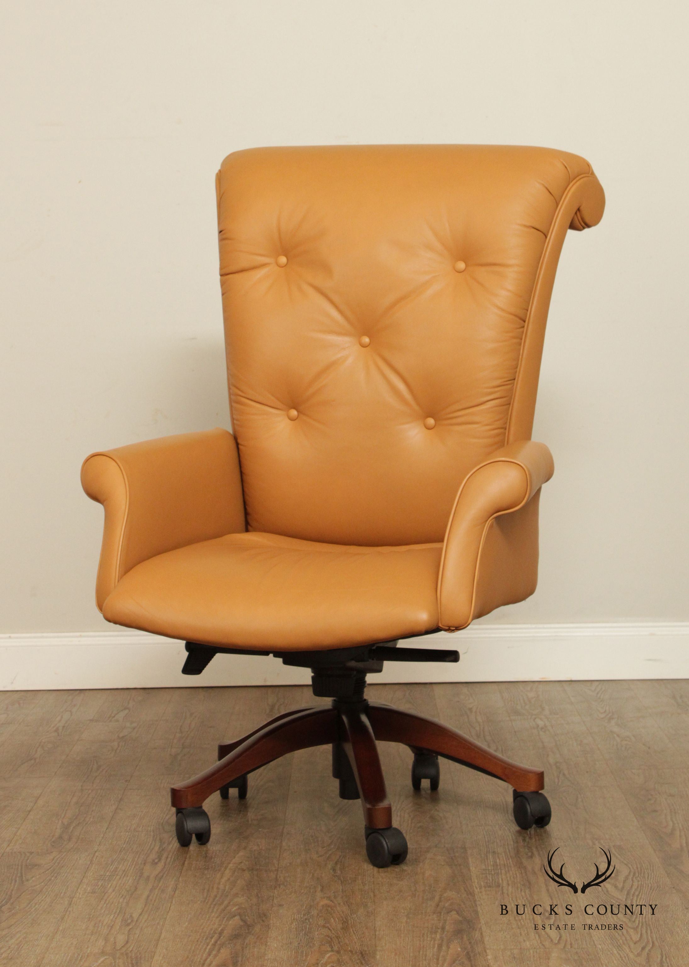 Leathercraft Tufted Leather Executive Office Armchair (D)