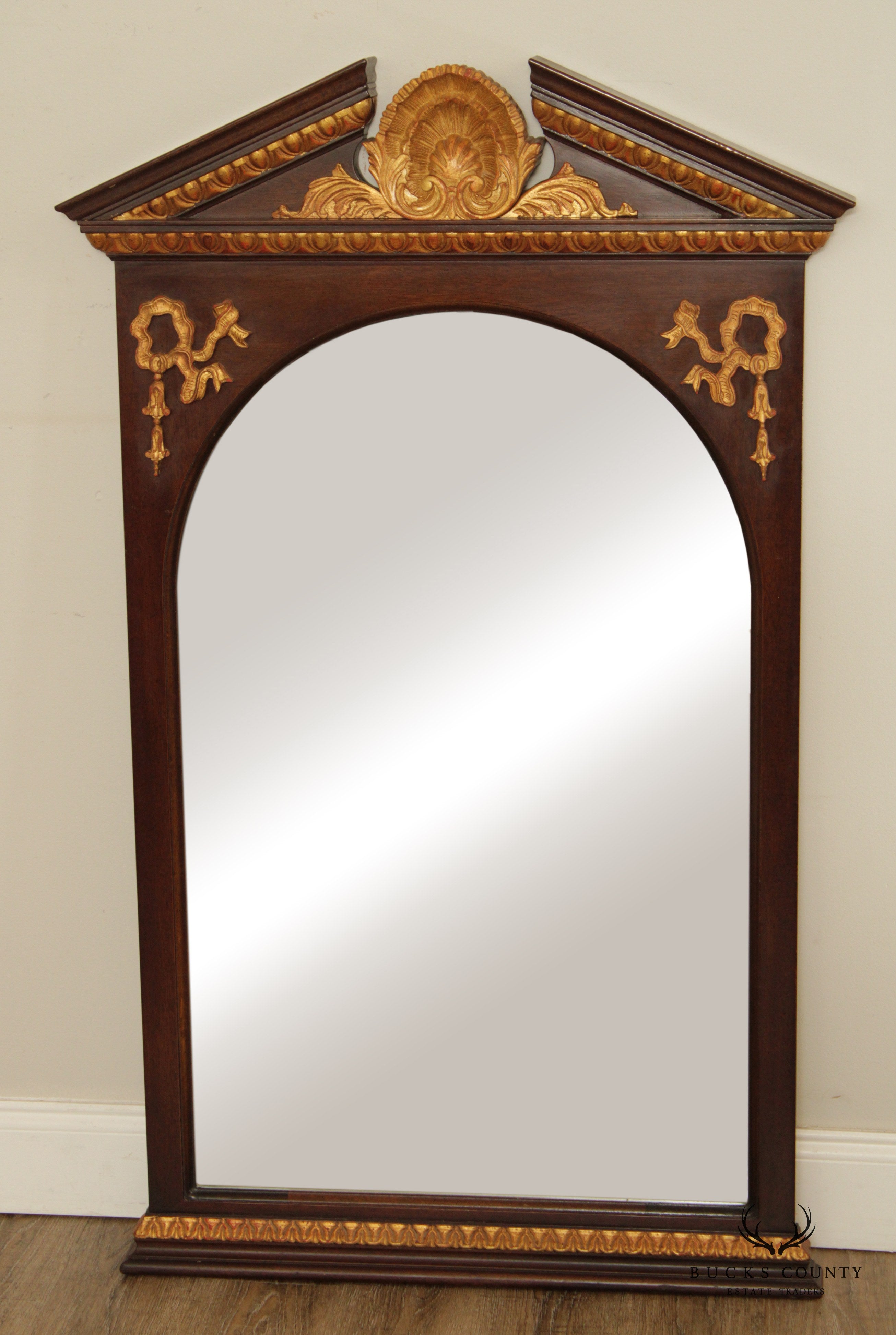 Huffman Koos Labeled French Empire Style Vintage Wall Mirror