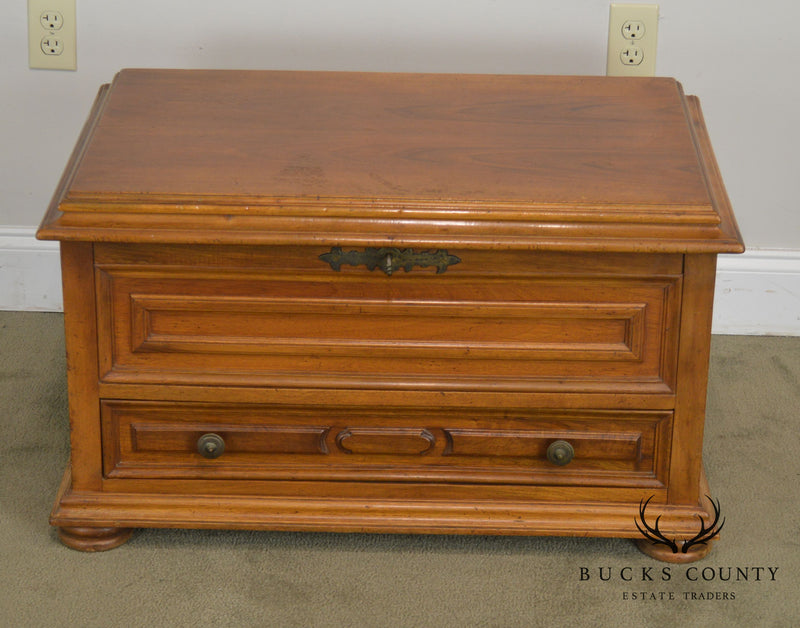 Italian Walnut Silverware Chest Made in Italy for Bloomingdales