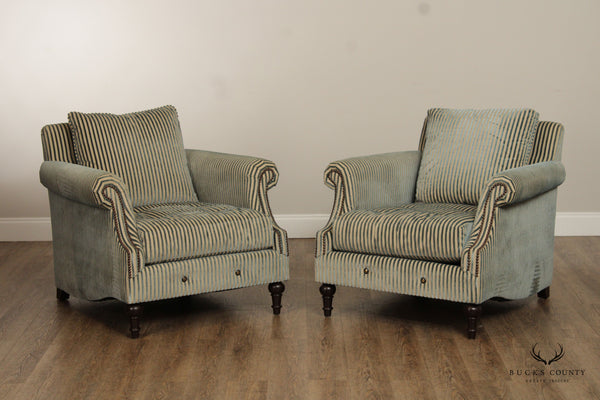 Bernhardt Interiors Traditional Style Pair of Club Chairs