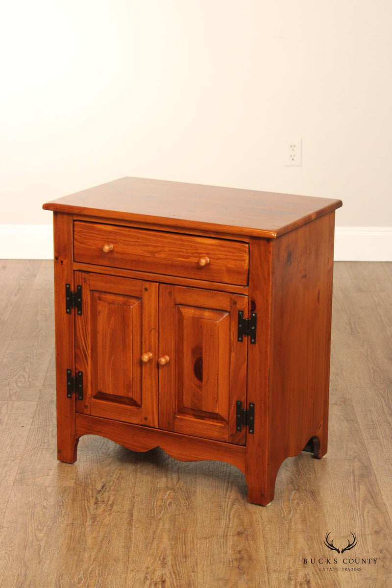 Ethan Allen Country Craftsman Pine Cabinet Nightstand