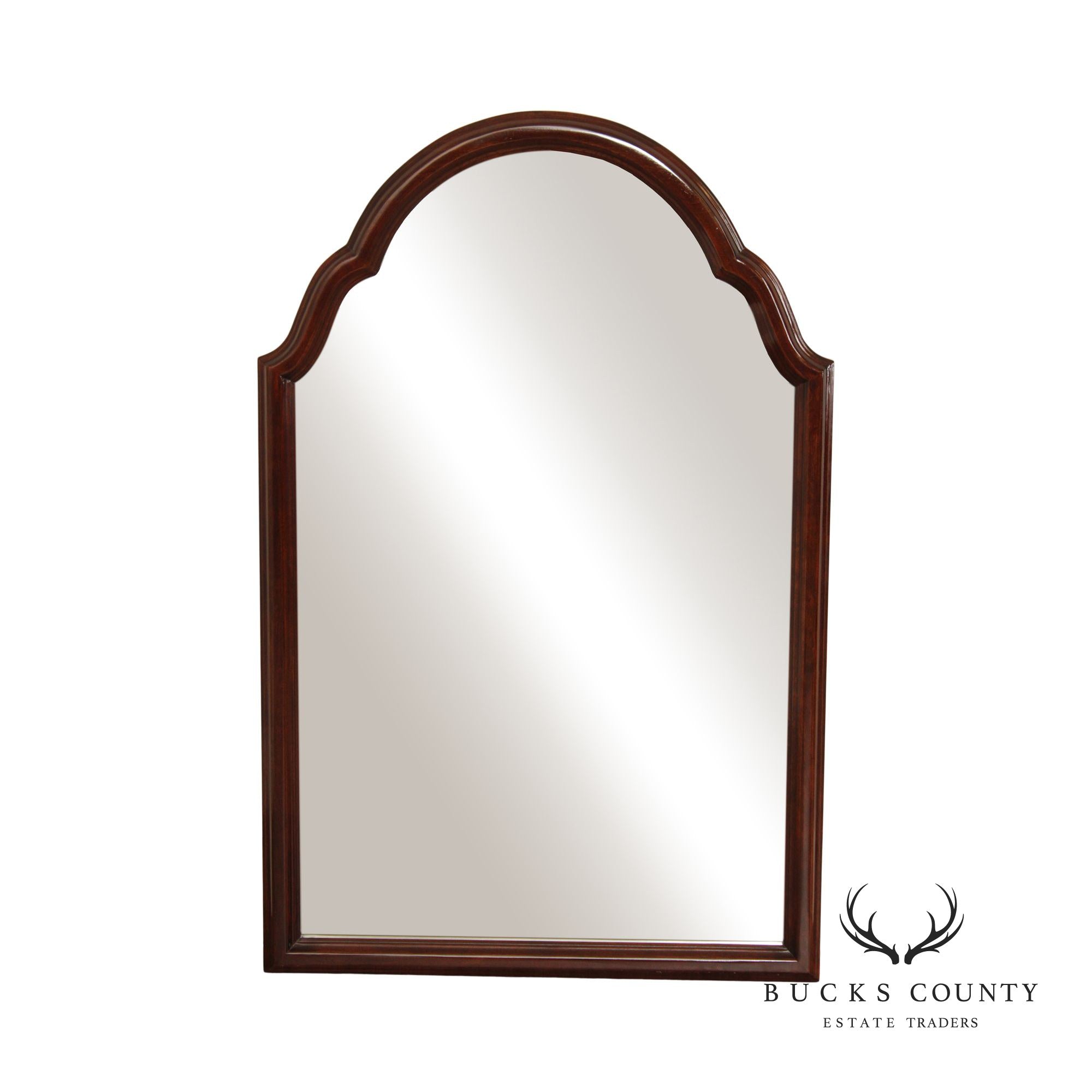 Queen Anne Style Mahogany Wall Mirror