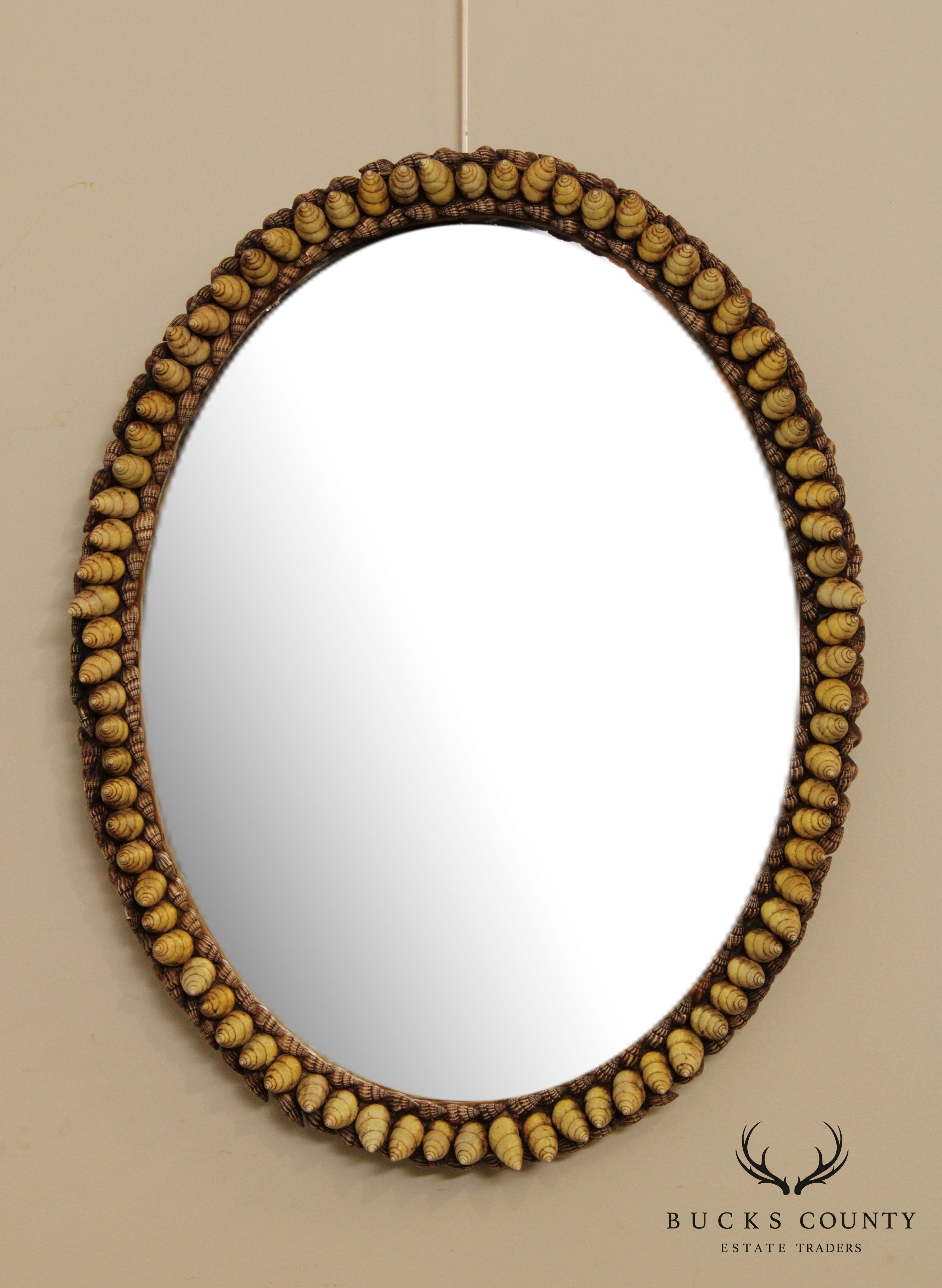 Anthony Redmile Shell Art Oval Wall Mirror