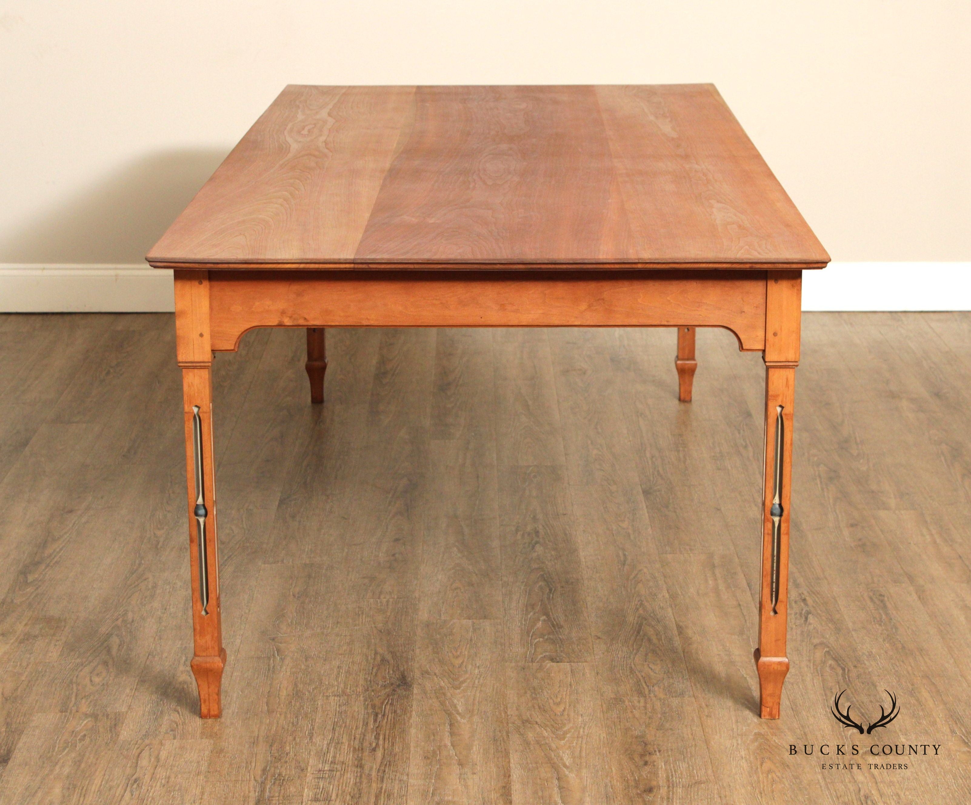 Peter Kramer Bench Made Cherry Dining Table