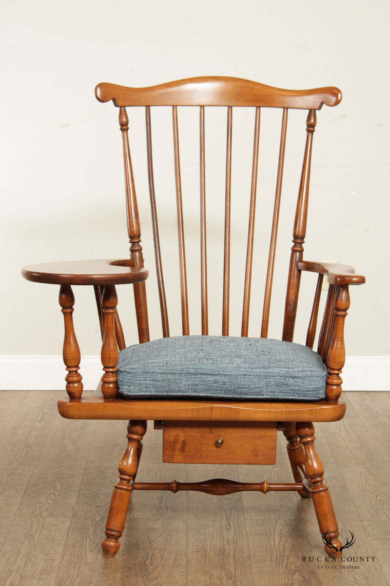 Heywood Wakefield Maple Colonial Windsor Writing Chair