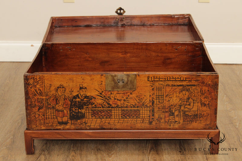 Antique Asian Chest on Base