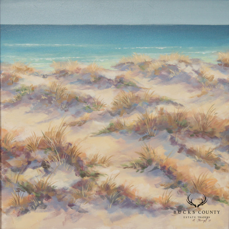 M. Stumpf Beach Grass Framed Oil Painting