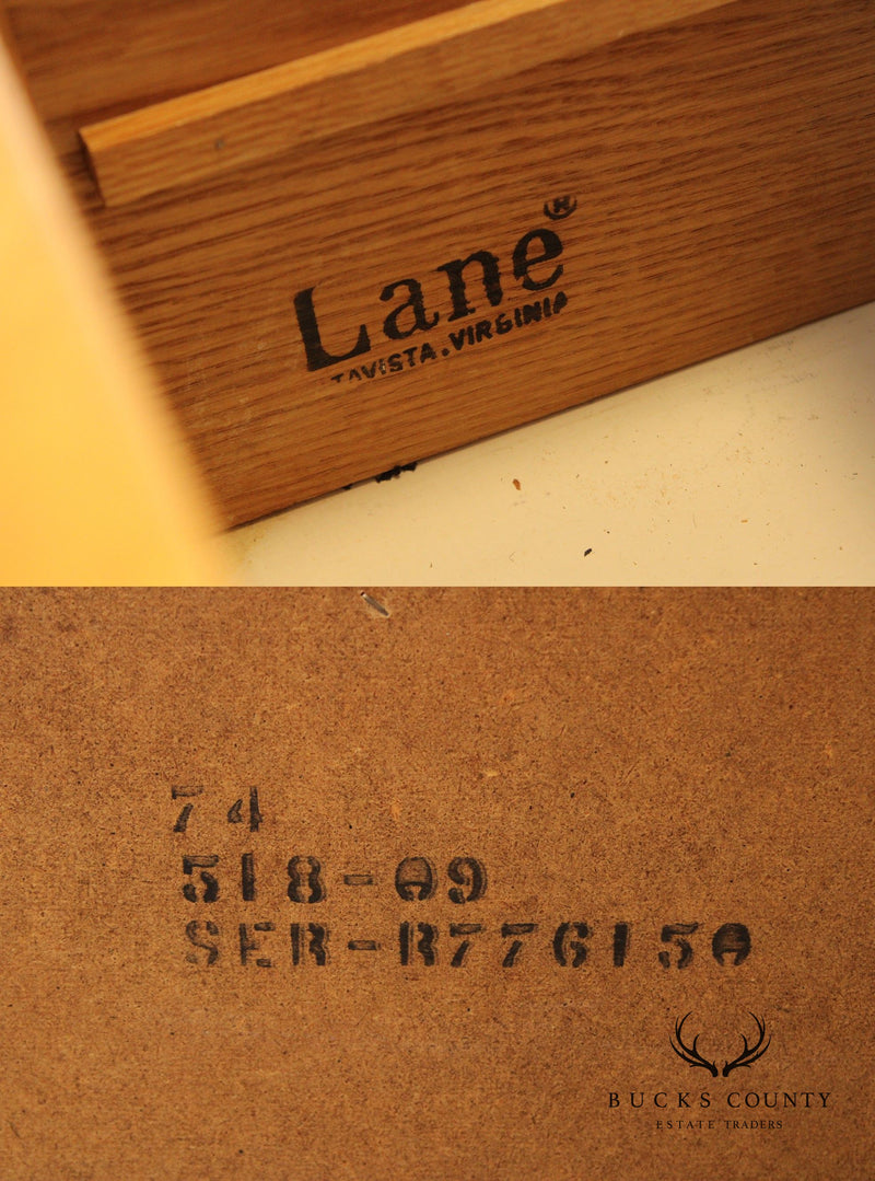 Lane Mid Century Modern Burlwood Long Dresser