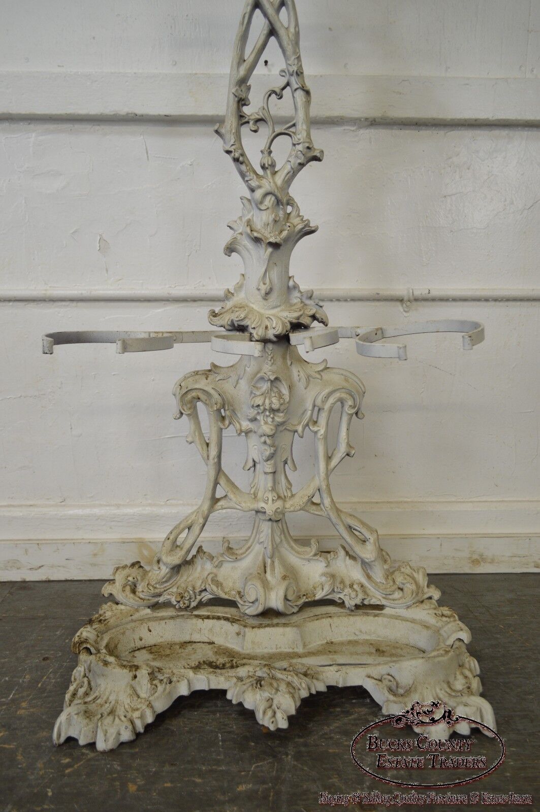 Antique 19th Century Victorian Cast Iron Hall Stand