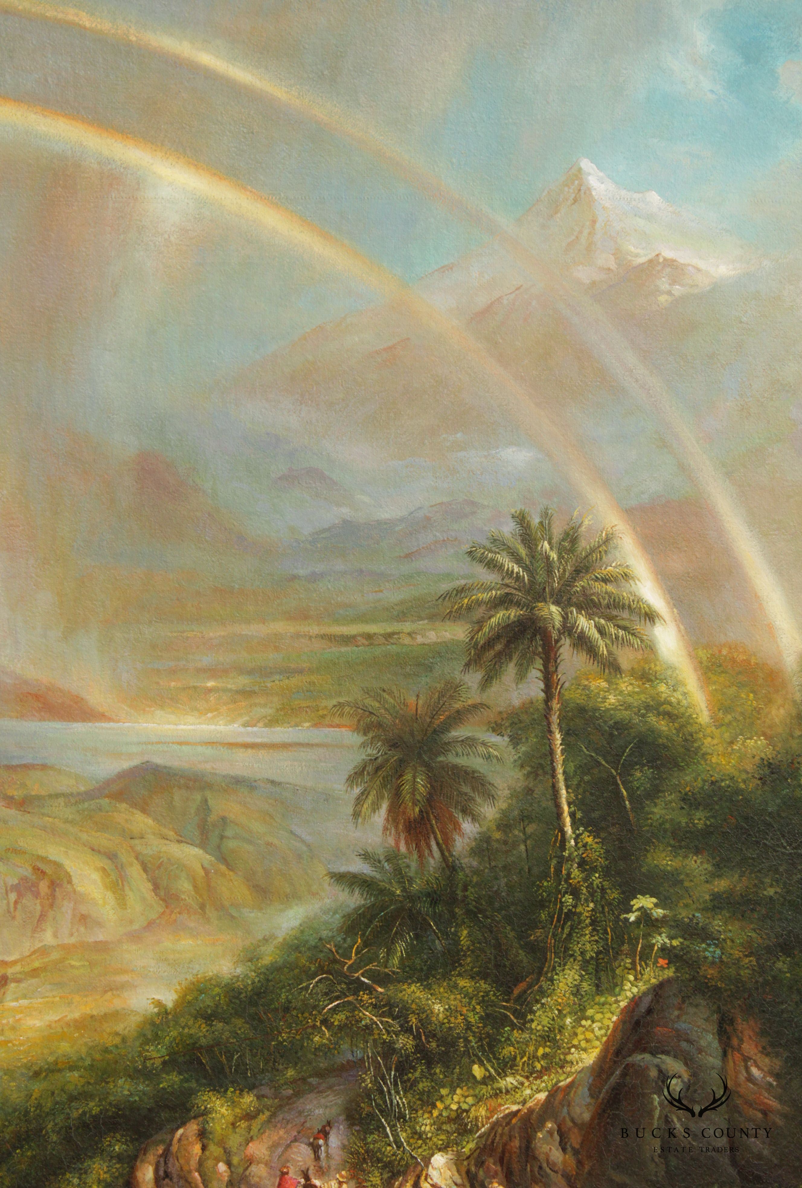 Vintage 'Rainy Season in the Tropics' Large Framed Art Print, After Frederic Edwin Church