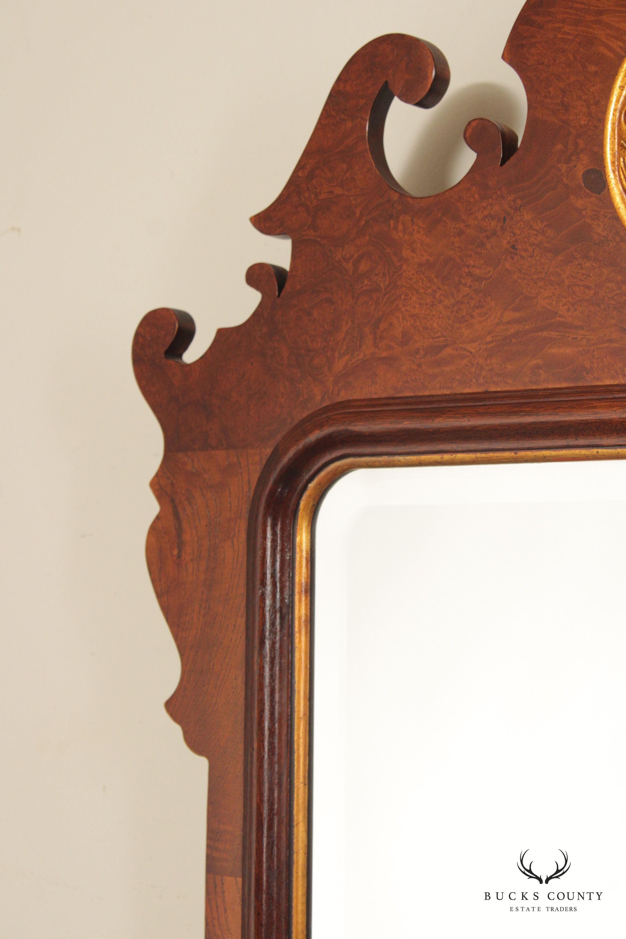 Henredon Chippendale Style Carved Mahogany 'Aston Court' Mirror