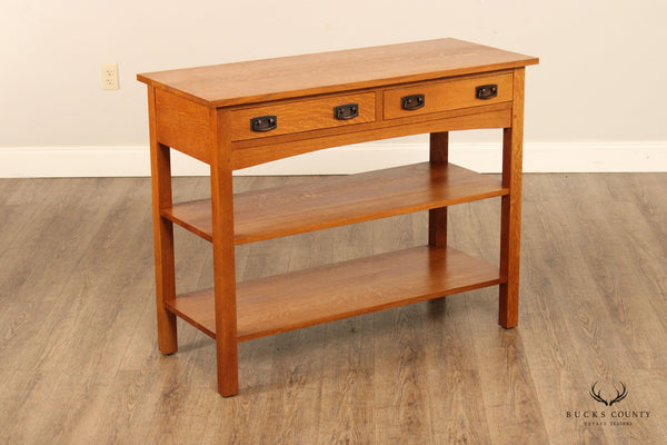 Stickley Mission Collection Oak Console or Server