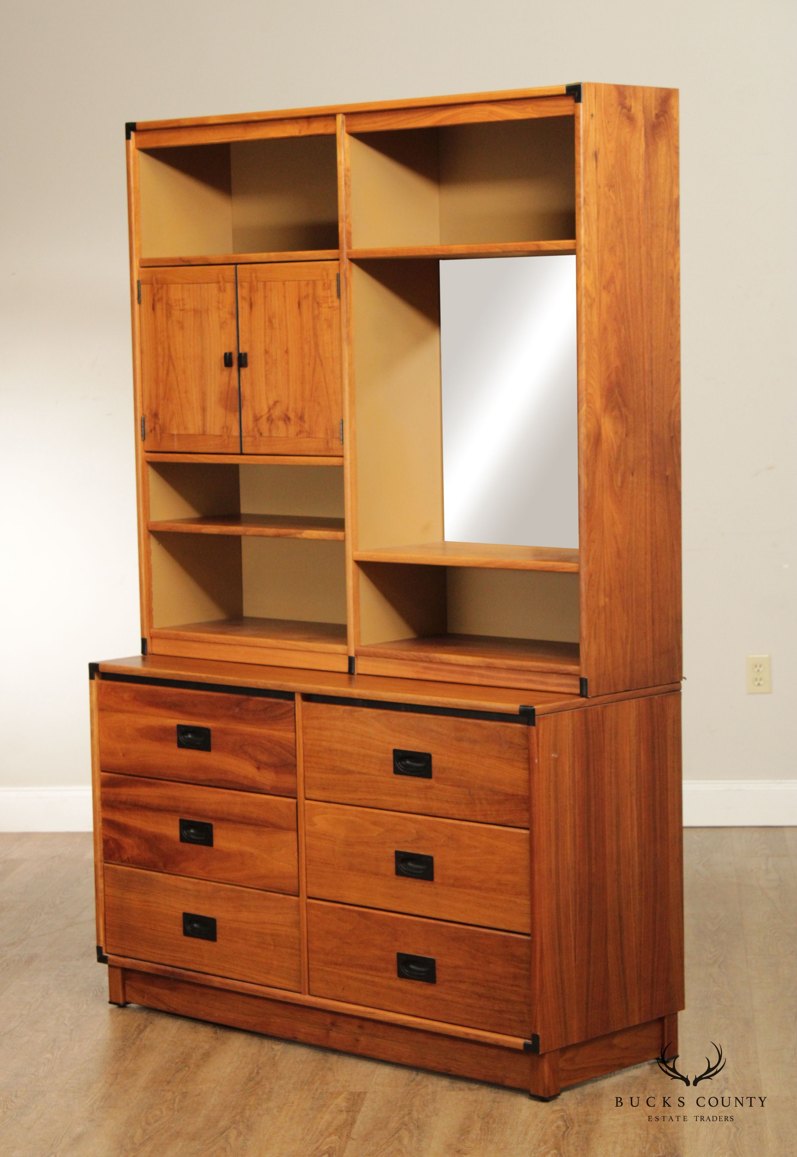 Drexel Mid Century Modern 'Modulus' Chest of Drawers With Bookcase