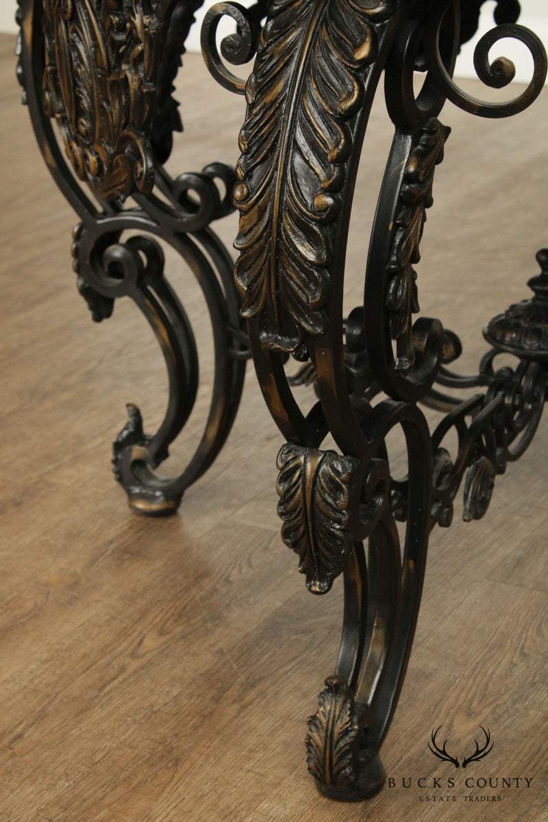 Martelle Fine Furniture Bronzed Forged Iron Round Center Table