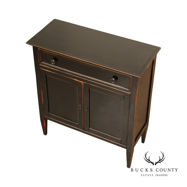 Rustic Italian Distress Painted Server or Storage Cabinet