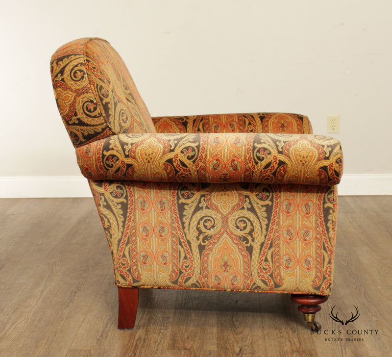 Baker Milling Road Pair Custom Upholstered Club Chairs