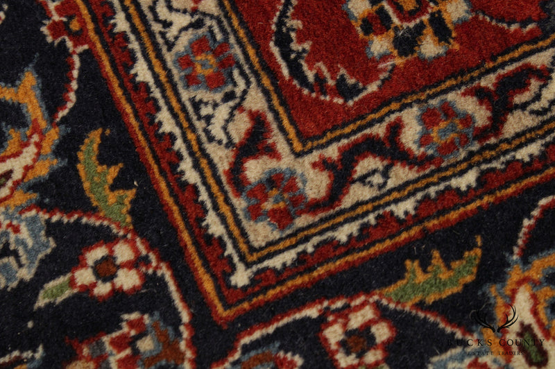 Vintage Sarouk 6'9 inch x 4'1 inch Handwoven Wool Rug