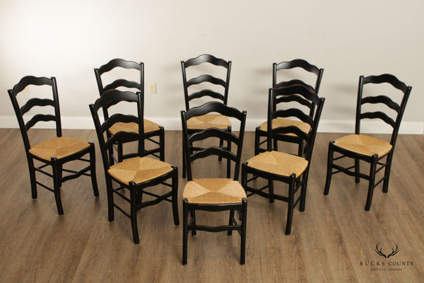 Pottery Barn French Country Style Set Eight 'Dana' Dining Chairs