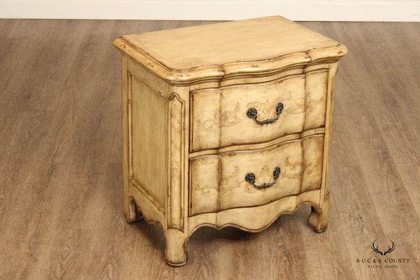 Artistica French Provincial Style Distress Painted Two-Drawer Nightstand
