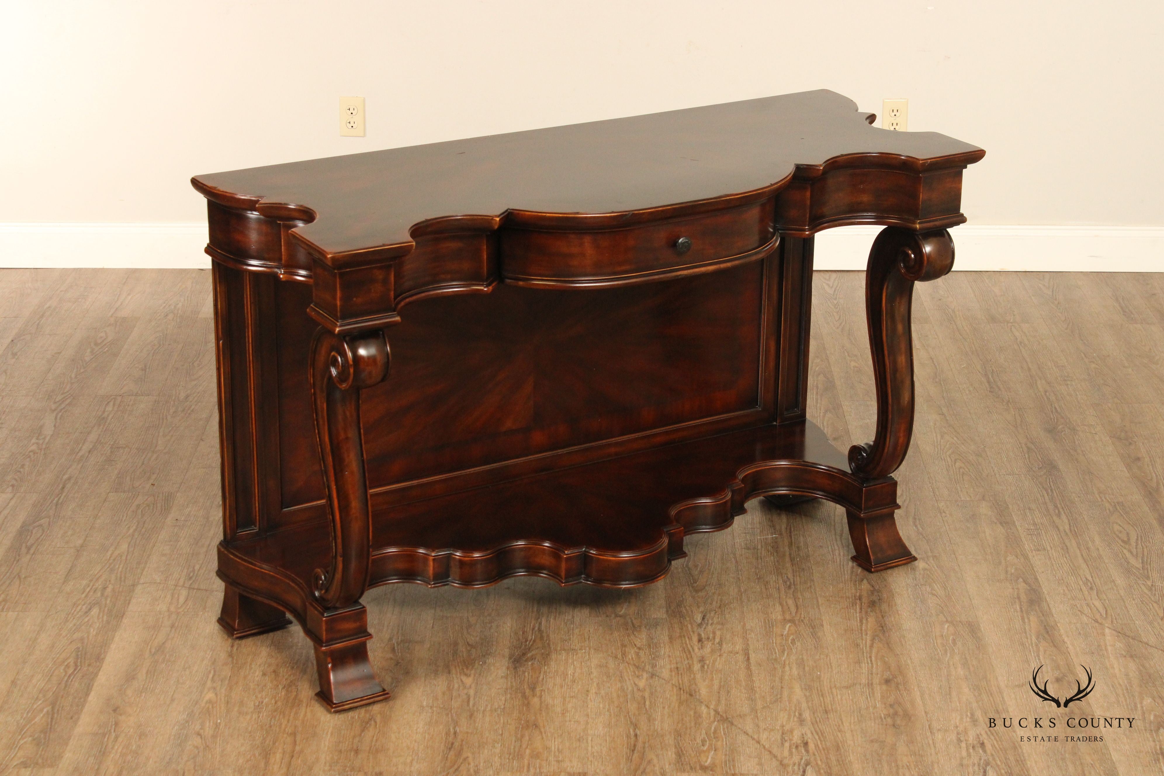 Artistica  Empire Style Mahogany Console Table