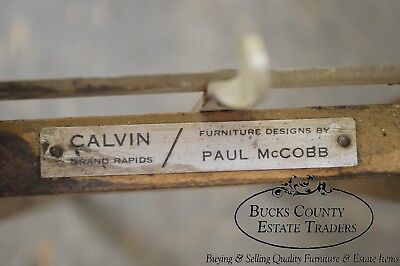 Paul McCobb for Calvin Mid Century Modern Walnut Dining Table w/ 3 Leaves
