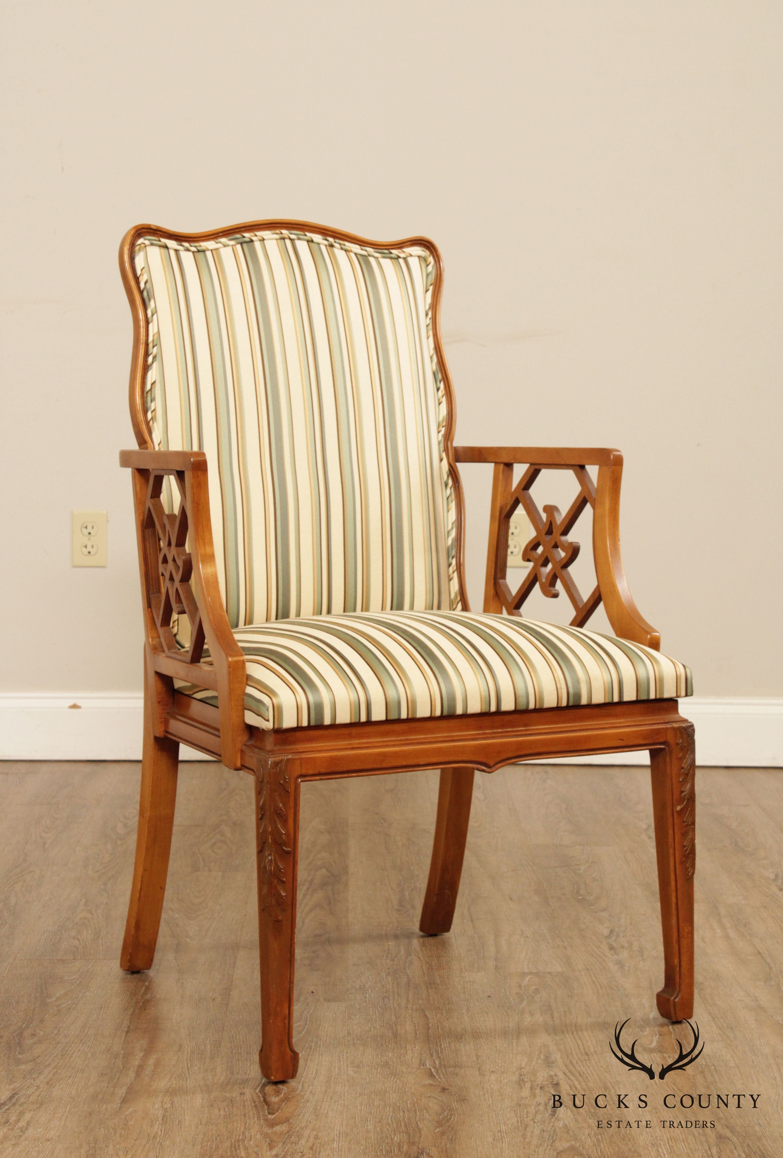 George III Style Vintage Custom Quality Armchair