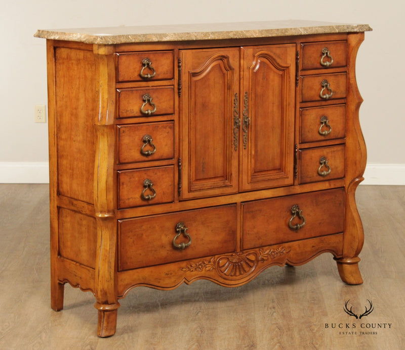 Century Margaux French Country Marble Top Dresser