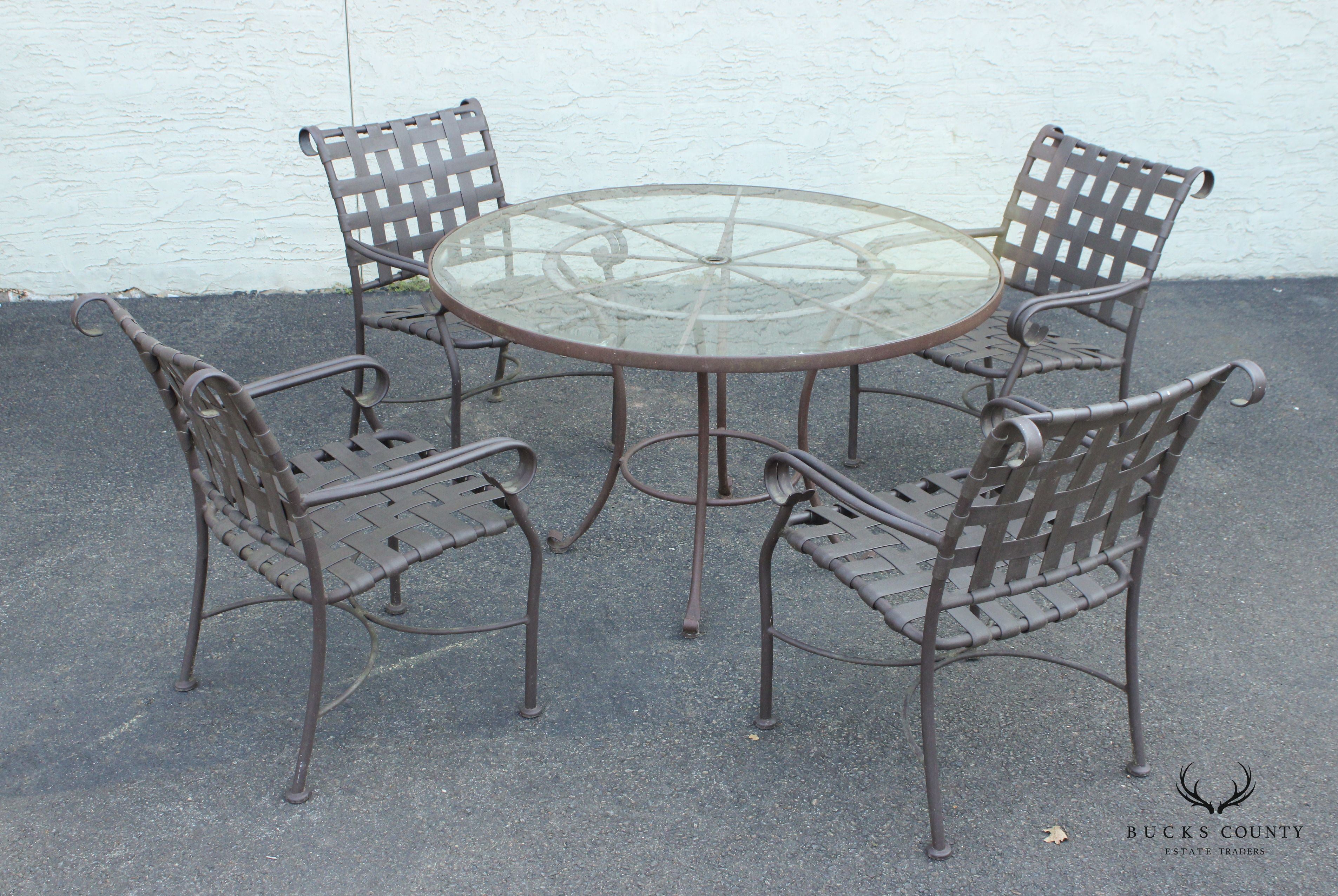 Woodard Aluminum 5-Piece Outdoor Patio Dining Set