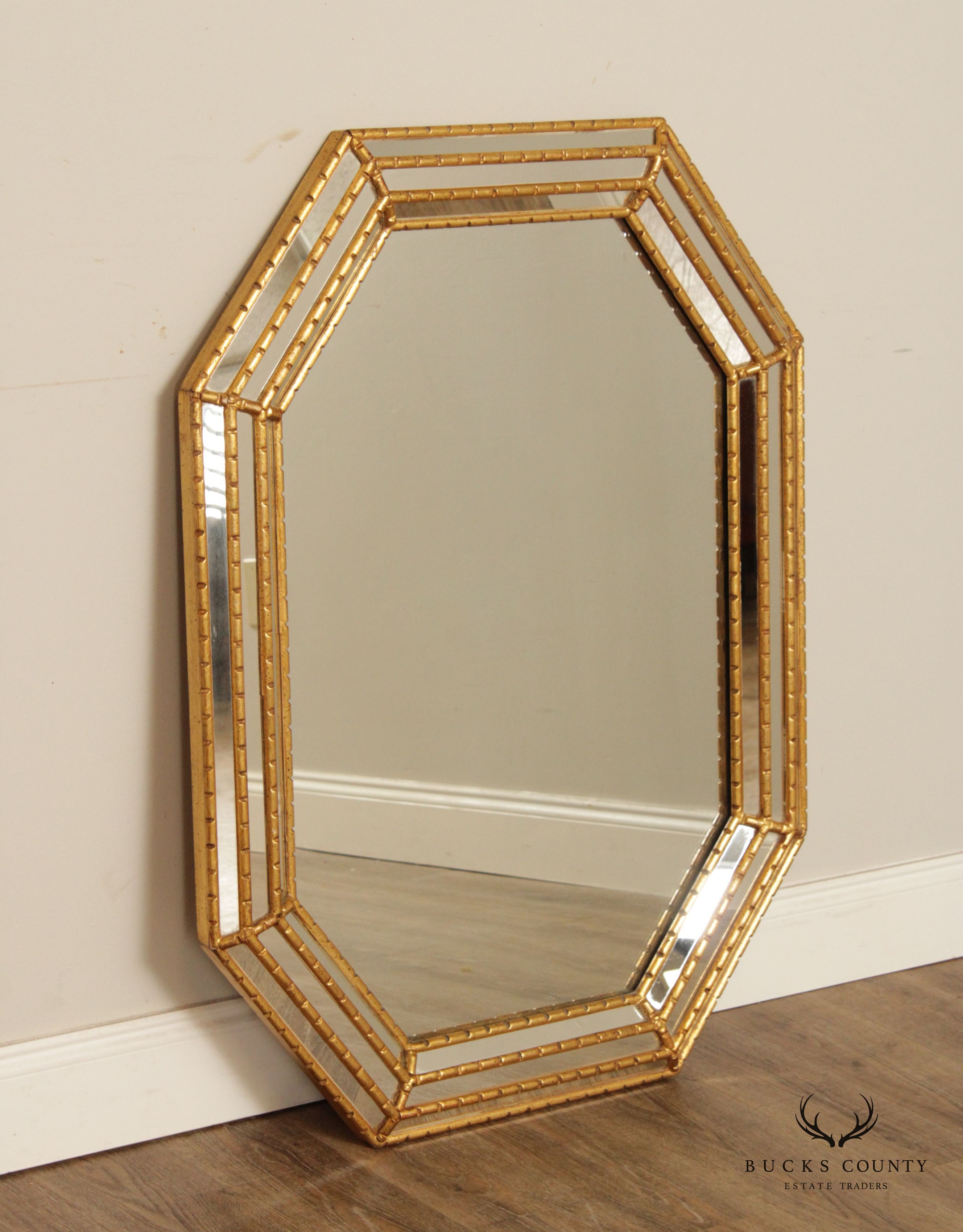 LaBarge Italian Hollywood Regency Gilt Frame Mirror