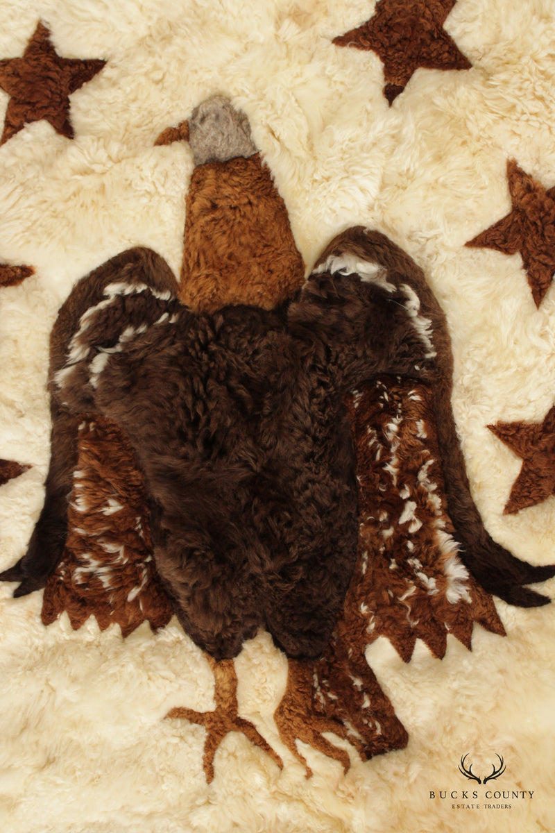 Peruvian Alpaca Fur and Hide Tapestry or Rug