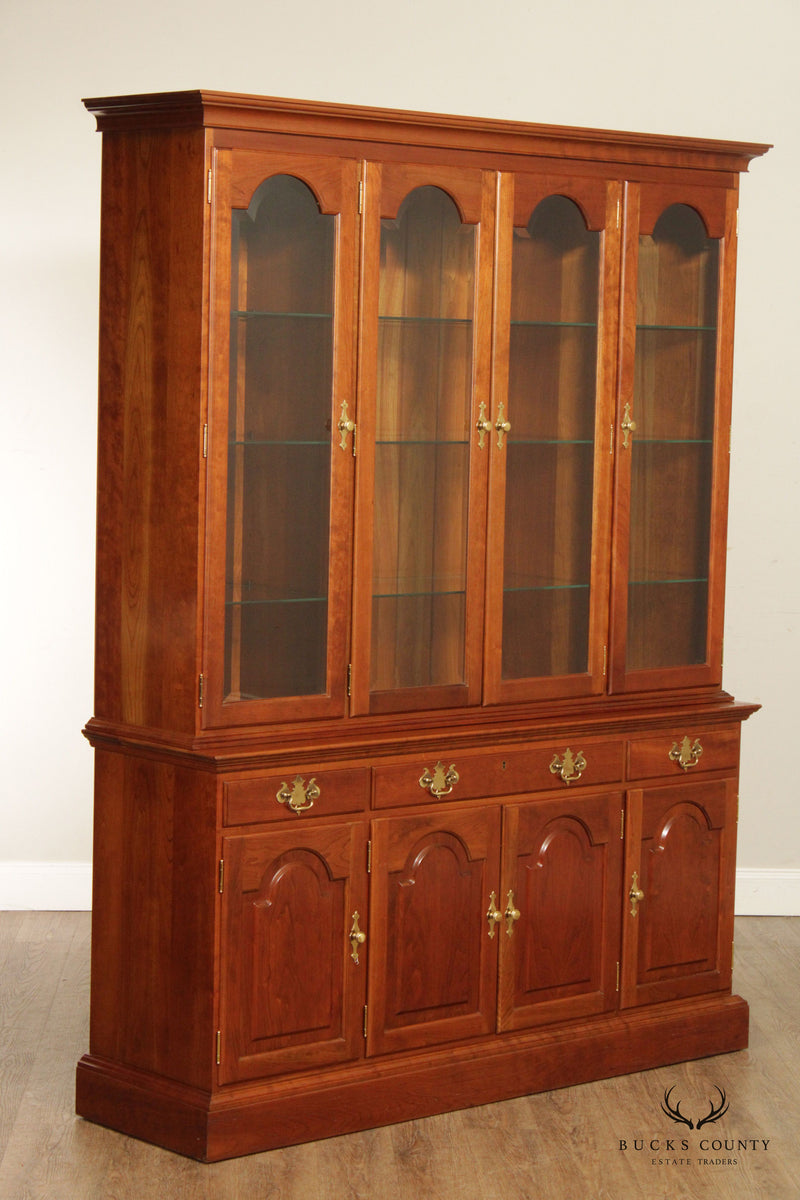 Stickley Chippendale Style Cherry China Cabinet
