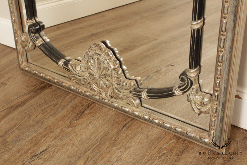 French Louis XV Style Silver Gilt Wall Mirror