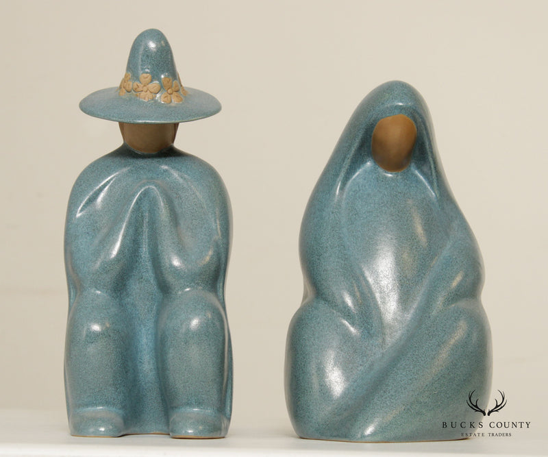 Jack Black Pair Modern Navajo Pottery Sculptures