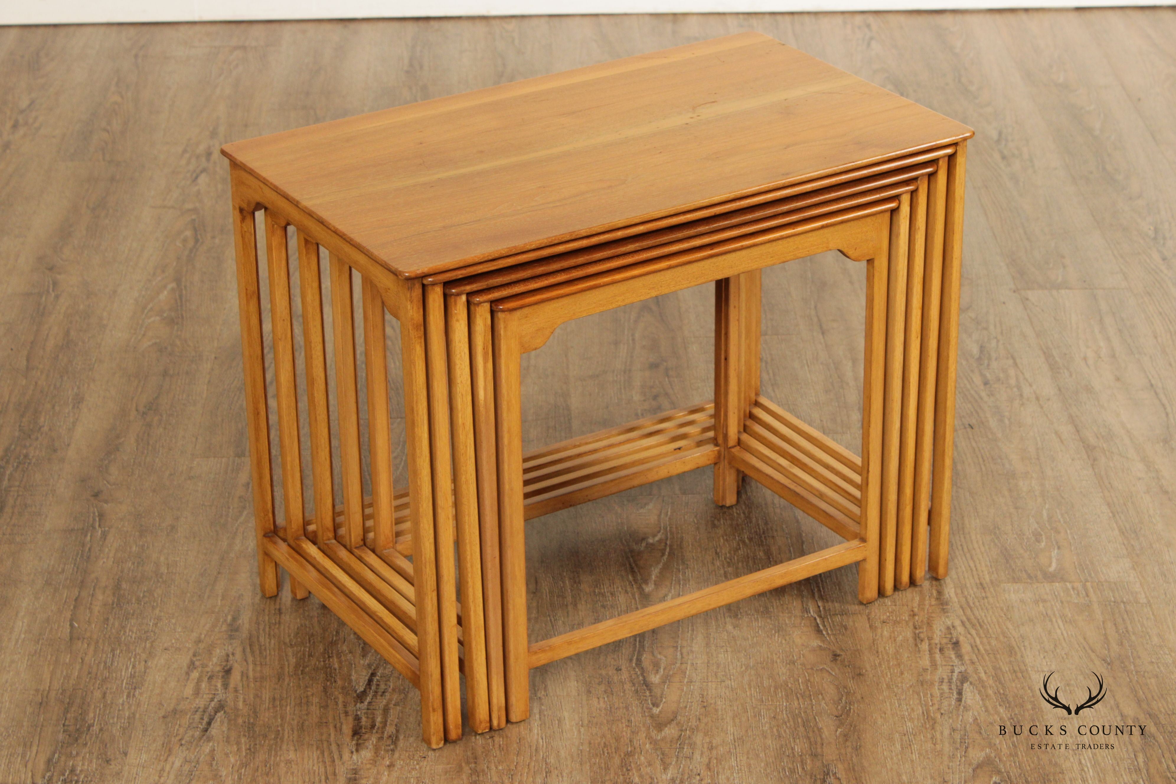 Dunbar Edward Wormley Mid Century Modern Walnut Nesting Tables