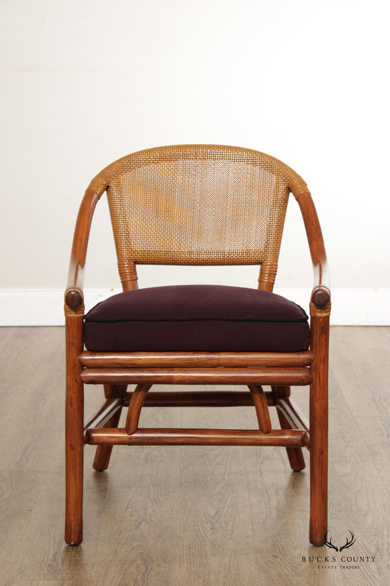 Louis XIV Oak Wood Rattan Chair