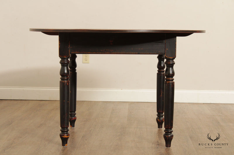 Early American Style Painted Round Farmhouse Dining Table