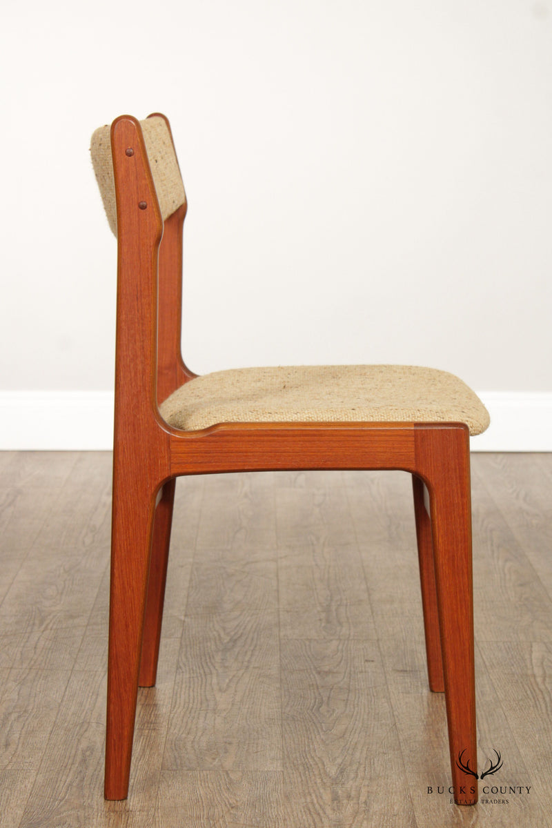 Danish Modern Set of Four Teak Dining Side Chairs
