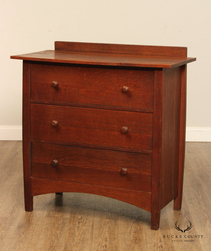 Antique Mission Oak Chest of Drawers