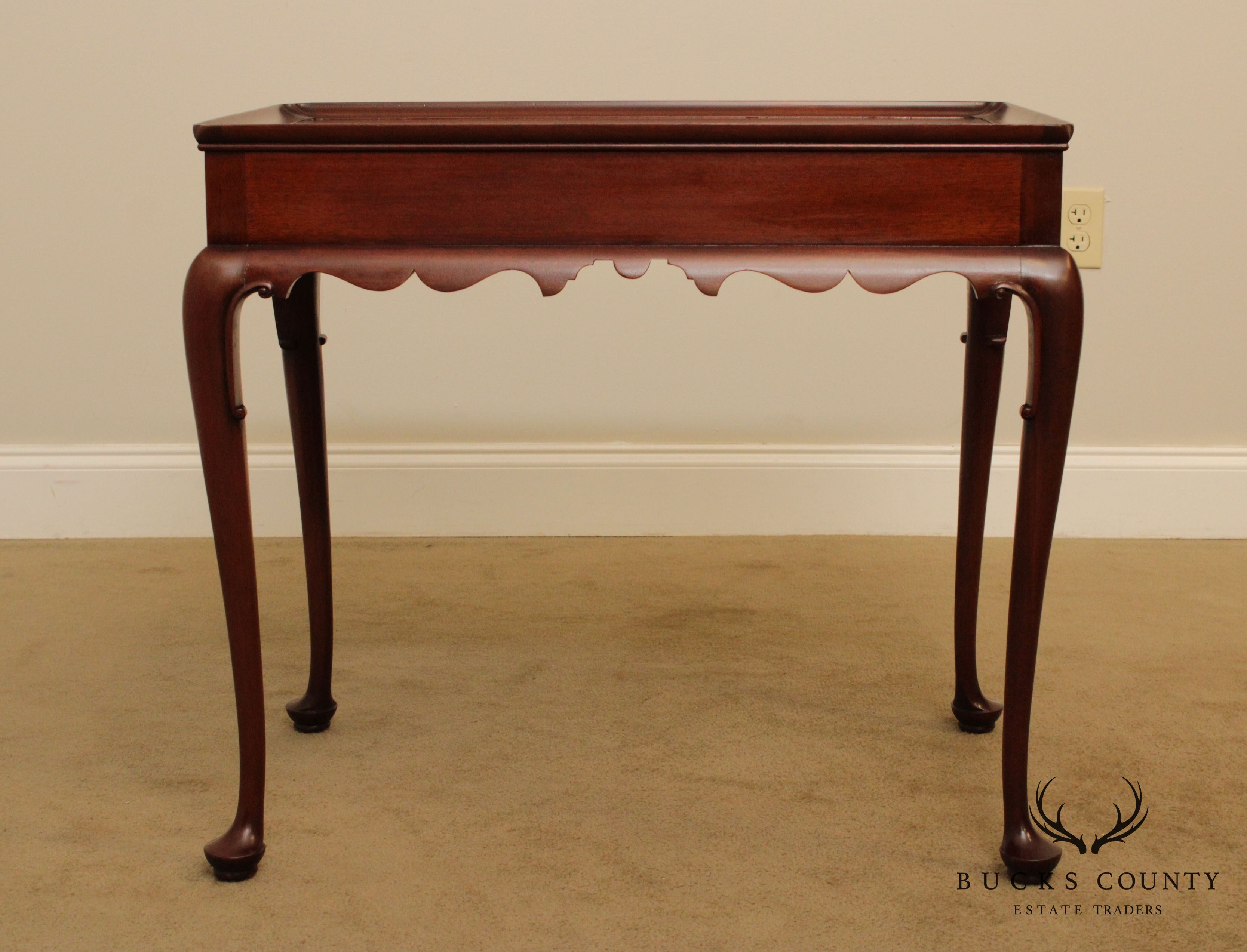 Kittinger Colonial Williamsburg Mahogany Queen Anne Tea Table (CW 8)