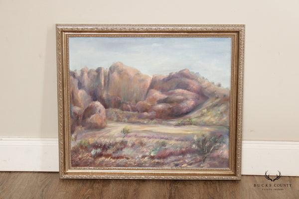 William Stoddard Loughran 1950s 'Arroya-Salt River Valley II' Original Painting