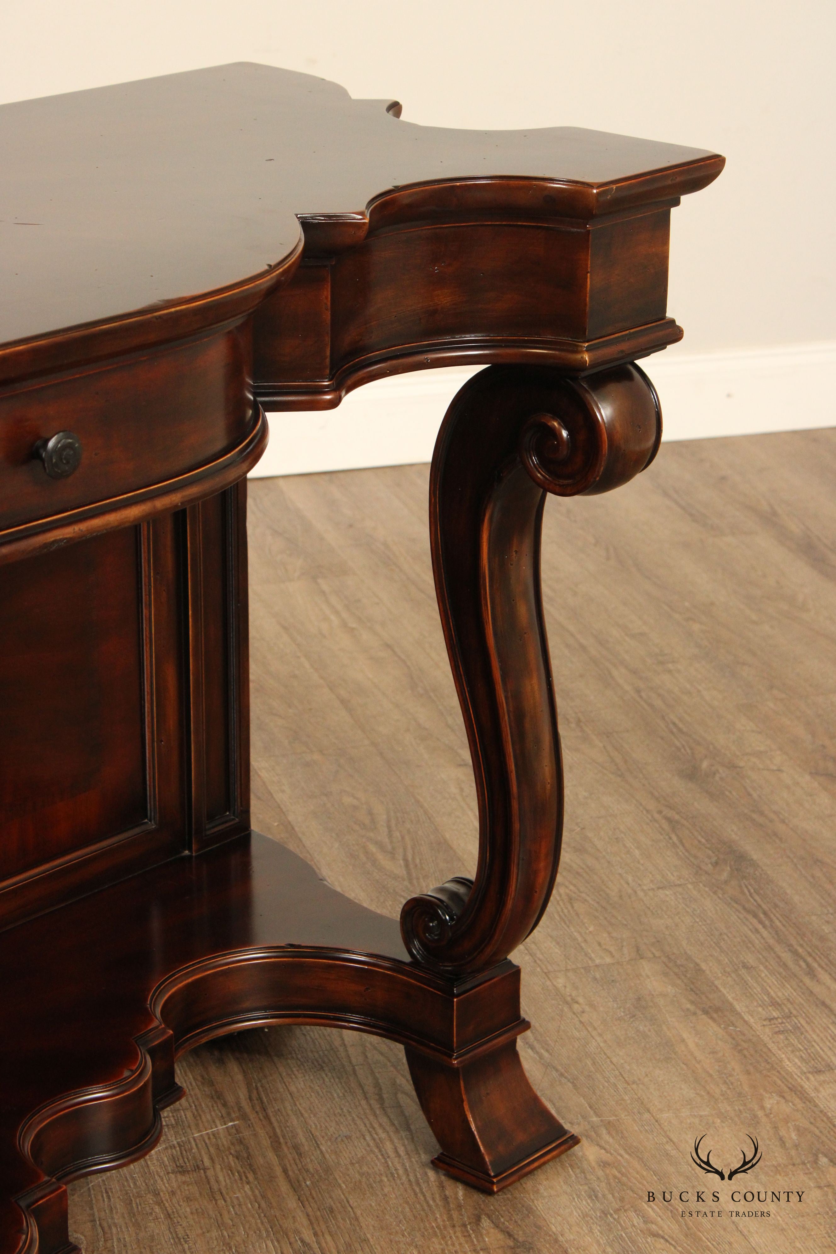 Artistica  Empire Style Mahogany Console Table