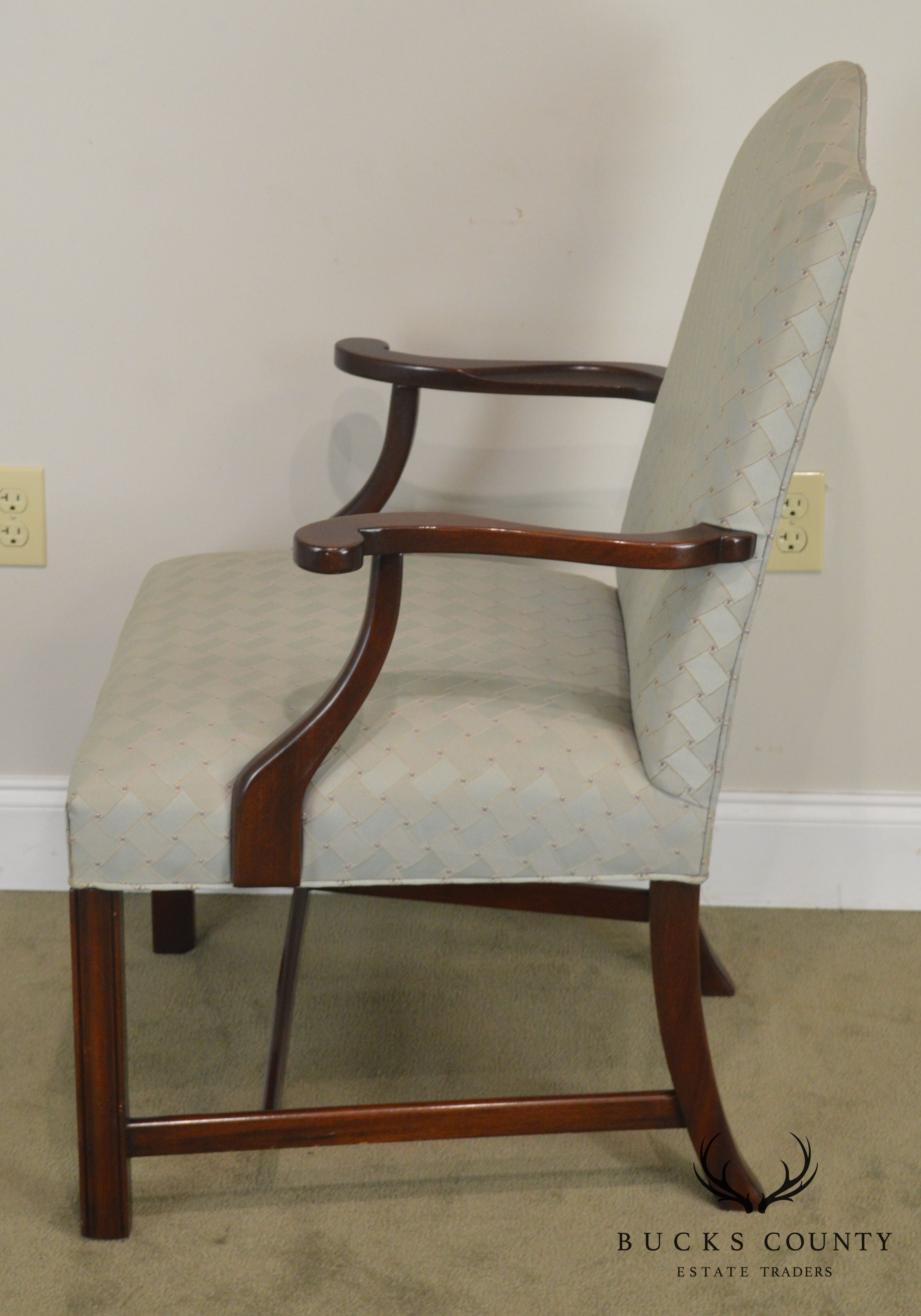 Hickory Chair Mahogany Chippendale Style Library Am Chair